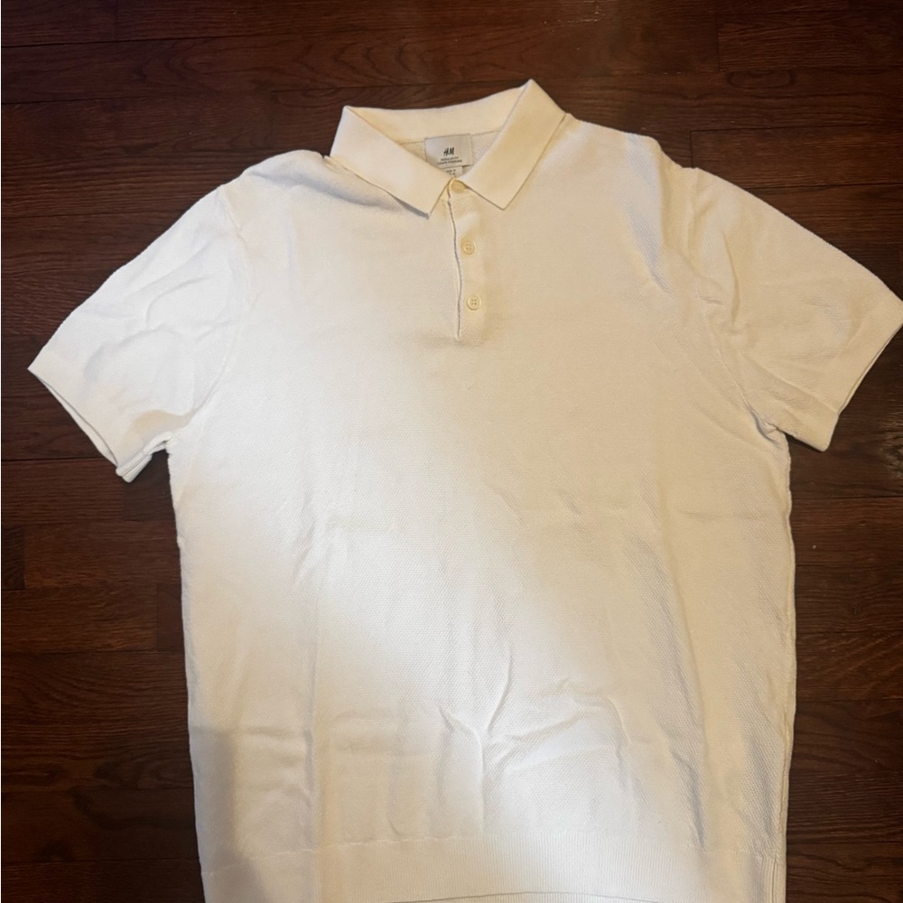 H&M Cream Polo Shirt